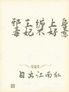 邪王缠上身神医毒妃不好惹免费