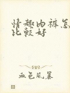 情趣内裤怎么穿比较好