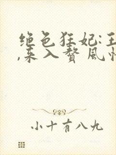 绝色狂妃:王爷,来入赘 风情万种