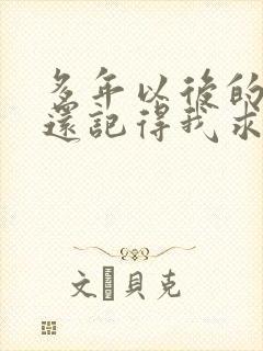 多年以后的我谁还记得我求歌名