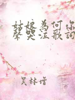 姑娘为何你要放声哭泣歌词