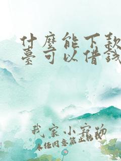 什么能下款的平台可以借钱