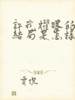 许我耀眼的剧情结局是怎样的