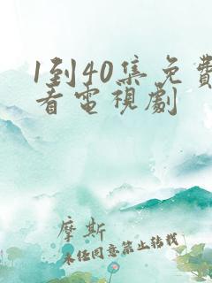 1到40集免费看电视剧