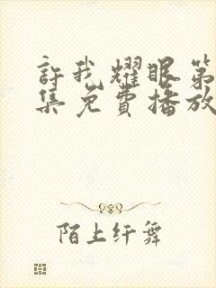 许我耀眼第14集免费播放