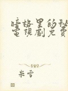 暗格里的秘密 电视剧免费观看