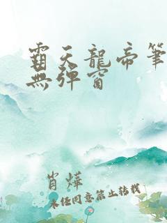 霸天龙帝笔趣阁无弹窗