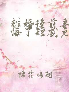 离婚后前妻她后悔了短剧免费观看