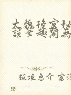 大魏后宫秘史小说笔趣阁无弹窗