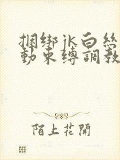 捆绑jk白丝震动束缚调教小姐姐口球