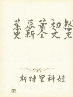 叶辰萧初然刚刚更新全文免费阅读