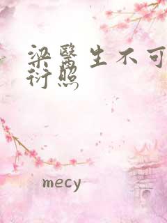 梁医生不可以梁衍照