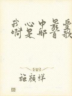 我心中最爱的人啊是哪首歌