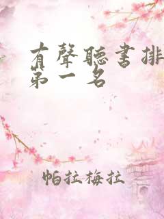 有声听书排行榜第一名