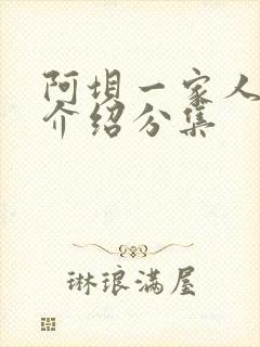 阿坝一家人剧情介绍分集