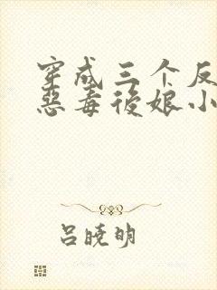 穿成三个反派的恶毒后娘小说