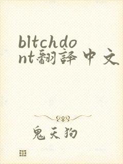bltchdont翻译中文