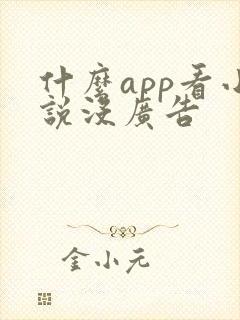 什么app看小说没广告