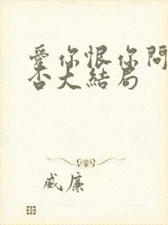 爱你恨你问君知否大结局