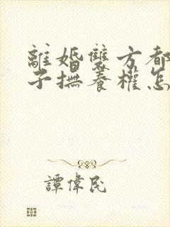 离婚双方都要孩子抚养权怎么办