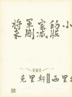 将军家的小媳妇未删减版