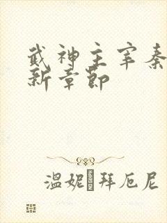 武神主宰秦尘最新章节