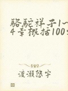 骆驼祥子1~24章概括100字