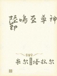 陆鸣至尊神殿章节