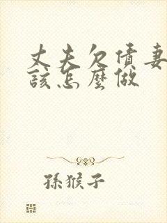 丈夫欠债妻子应该怎么做