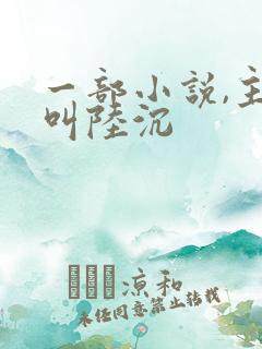 一部小说,主角叫陆沉