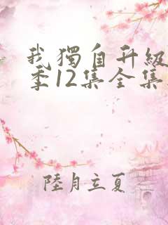 我独自升级第二季12集全集无删减版