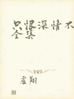 只恨深情不识鸢全集
