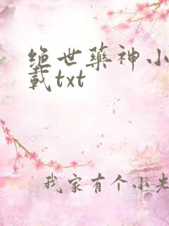 绝世药神小说下载txt