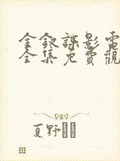 金钗谍影电视剧全集免费观看西瓜