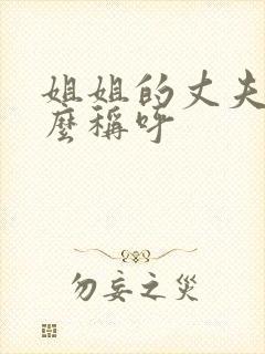 姐姐的丈夫叫什么称呼