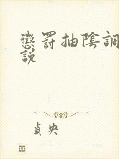 惩罚抽阴调教小说