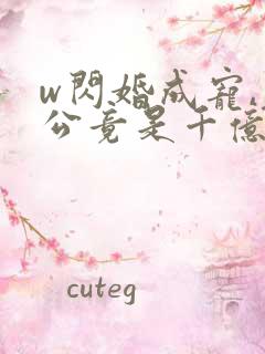 w闪婚成宠,老公竟是千亿大佬》