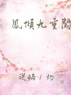 凤倾九重阅读