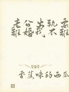 老公出轨要和我离婚我不离我应该怎样做