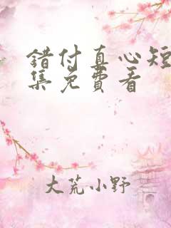 错付真心短剧全集免费看