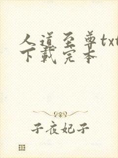 人道至尊txt下载完本