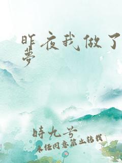 昨夜我做了一个梦