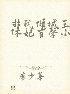 非我倾城王爷要休妃有声小说