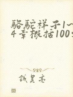 骆驼祥子1~24章概括100字