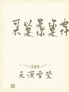 可以是你也可以不是你是什么歌