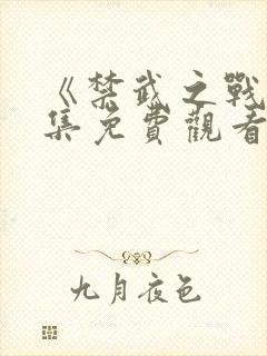 《禁武之战》全集免费观看