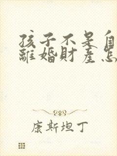 孩子不是自己的离婚财产怎么分配