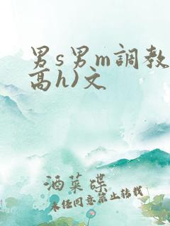 男s男m调教(高h)文