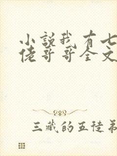 小说我有七个大佬哥哥全文