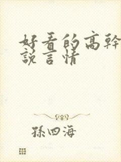 好看的高干文小说言情